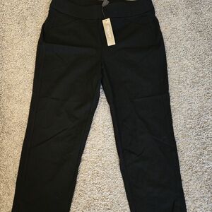 Chico's Black Crepe Crop Pants